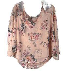 Haute Monde Blouse Floral NWT Size XL